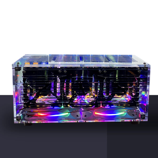 Acrylic RGB 20 Mobile phone Chassis farm SmartPhone Group Control Box Motherboard USB Connection Farming Accessories - Image 3