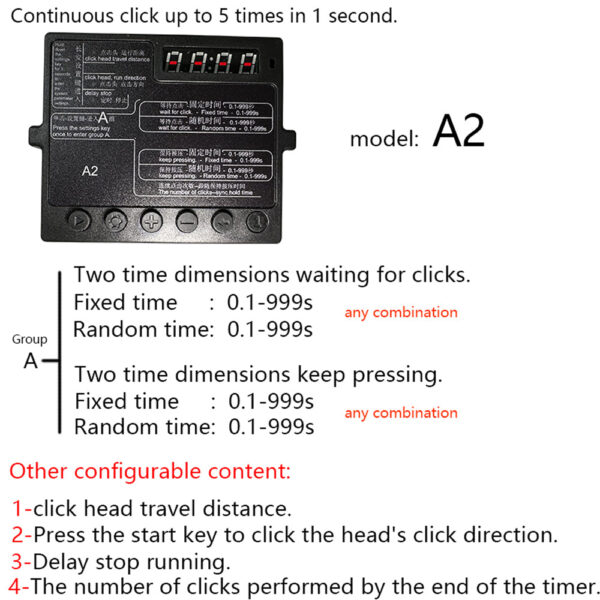 Computer Keyboard Auto Clicker Device Mouse Automatic Random Temporarily leave AFK Game Prevent offline Physical Click Hang up - Image 6