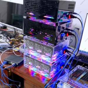 Acrylic RGB 20 Mobile phone Chassis farm SmartPhone Group Control Box Motherboard USB Connection Farming Accessories
