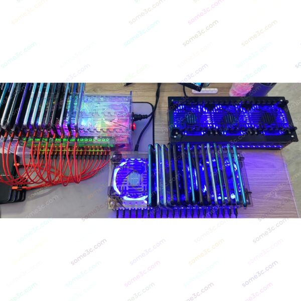 Acrylic RGB Mobile phone 20 USB Ports Charger HUB Chassis farm SmartPhone Group Control USB Connection Farming Accessories - Image 14