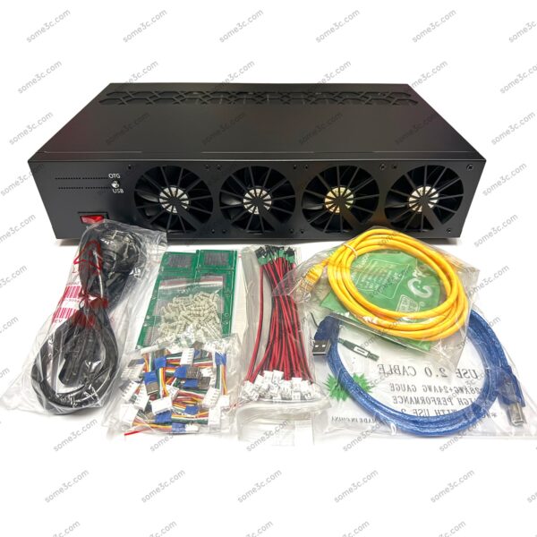 8 Cooling Fans 2U Server rack Mobile Phone Chassis 20 Cellphone Motherboard Shell Group Control Ethernet LAN USB OTG Connection Box Phone Farm - Image 3