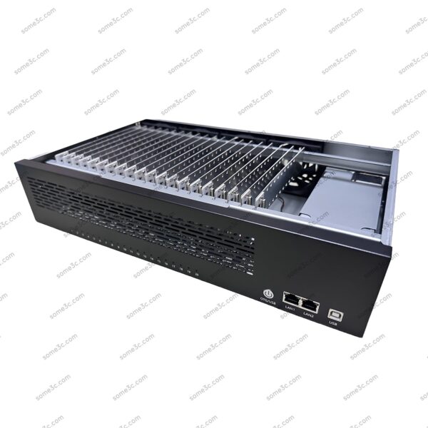 2U Server Rack Empty Box Mobile Phone Chassis 20 Cellphone Motherboard Shell Group Control Ethernet LAN USB OTG Connection Android Phone Box - Image 6